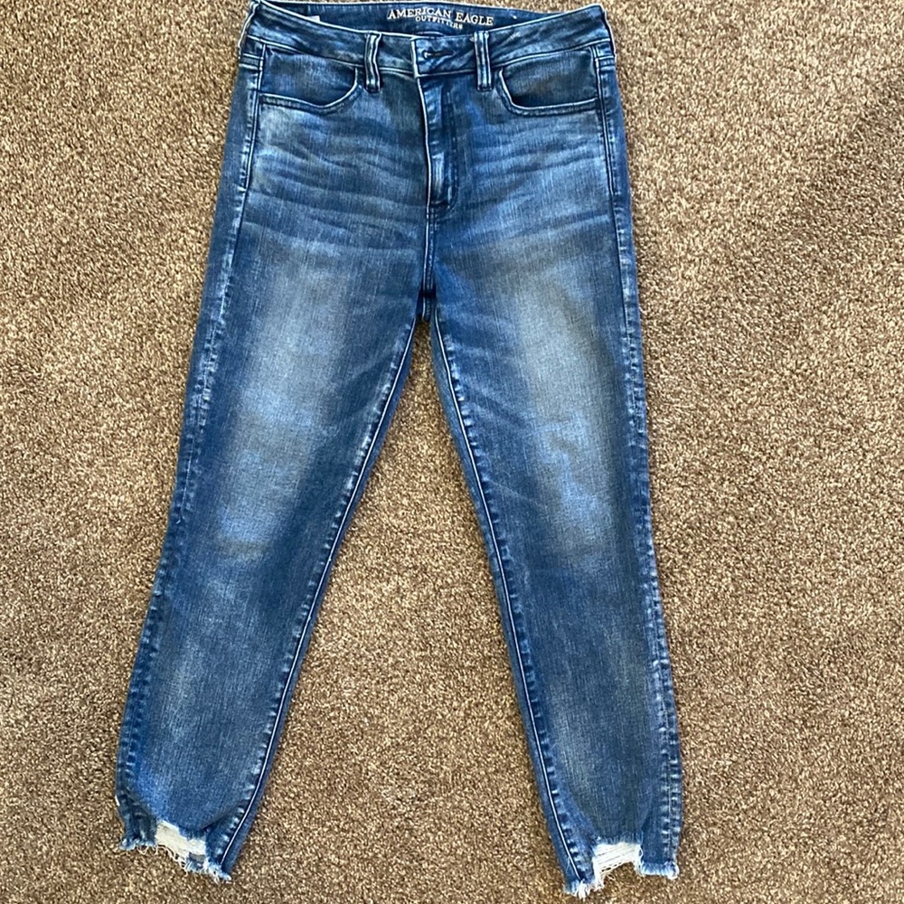 American Eagle Next Level Stretch Hi Rise Jegging Crop, Size 12